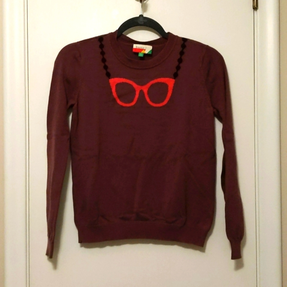 Librarian glasses sweater by Fervour